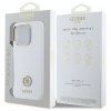 Guess GUHCP16LM4DGPH iPhone 16 Pro 6.3  biały/white hardcase Silicone Logo Strass 4G